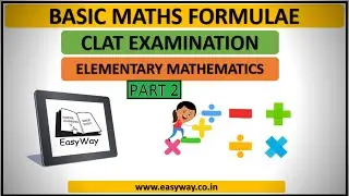 #CLAT_2019|#CLAT_2020|#Elementary_Mathematics|Basic Formulae|Part 2|Quick Revision