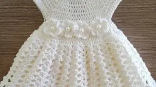 Crochet baby dress easy and simple pattern for 1year