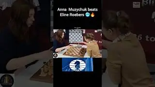 GM Anna Muzychuk beats Eline Roebers🥶🔥|Round 1|Fide WorldBlitz Championship 2025#Anna Muzychuk#Eline
