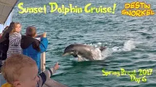 Sunset Dolphin Cruise Destin Snorkel | Spring Break 2017 Destin, Florida Day 6 | GUJ 535
