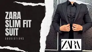 Elegant Unveiling: Zara Black Slim Fit Suit | Detailed Unboxing, Styling & Texture Showcase