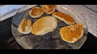 Американские блинчики с бананами🍌🍌🍌🍌🥞У меня есть что-то хорошее, хорошее🥓Я тоже приготовлю пиццу!🍕🍕🍕