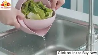 Multi-Function Fruit Vegetable Rice Washing Bowl Drain Basket