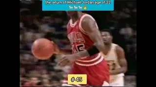 the come back of number 45 Michael Jordan 🐐🐐