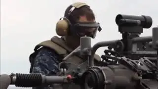 MK 38 28MM machine gun training (USA) exercise training