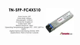 TN-SFP-FC4XS10  |  Transition Compatible 4Gbps FC SFP 1310nm SMF 10km