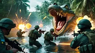 Blood Jungle: Army vs Giant Monster | AI Bangla Cartoon | Hindi Action