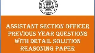 ASO REASONING PAPER.. PREVIOUS YEARS  PAPER WITH DETAIL SOLUTIONS...