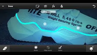 Photoshop Touch : Neon Glowing Sneakers Photo Effect | Neon Glowing Sneakers Editing