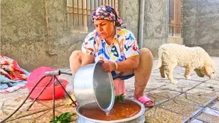 Rural life in the mountains of Iran | Daily life of a rural woman 🌾 |  Iranian rural woman