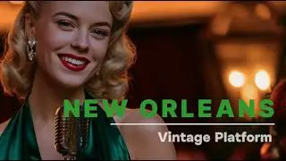 Vintage Platform in New Orleans | A Retro Christmas Night Jazz Performance