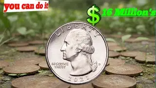 ЧЕТВЕРТЬ МИЛЛИОНА ДОЛЛАРОВ?! 🤑 САМАЯ РЕДКАЯ ошибка в четверть доллара 2021 года, КОТОРУЮ ВЫ ДОЛЖН...