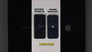 NOTHING PHONE 3A VS IPHONE 16 pro max BOOT UP TEST #shortsfeed #shorts