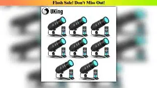 New Arrival UKing 8Pcs 10W LED Mini Spotlight With Remote Control Manual Focus RGBW Pinspot Stage
