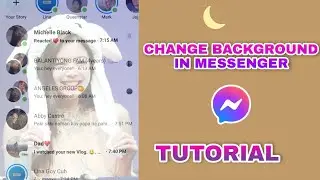 Change your background in messenger tutorial ✨