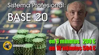 504&euro; en 10 minutos con la estrategia BASE 20 | Ruleta test real en 22 giros