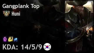 Gangplank Top vs Maokai - Huni - KR Challenger Patch 7.17