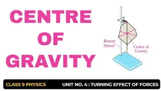 Centre of Gravity / Centre of Mass - Unit # 4-Turning Effect of Forces (Lecture 06) -Class 9 Physics