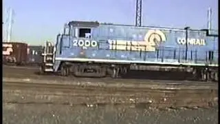 Conrail B23 7's at Styles Street Yard Linden,NJ Summer 1995