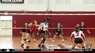 Ragin' Cajuns Drop Four-Set Match with Texas State
