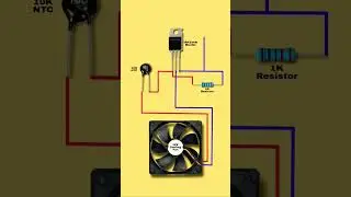 Auto cooling fan On/Off using NTC resistor ⚡ try it now