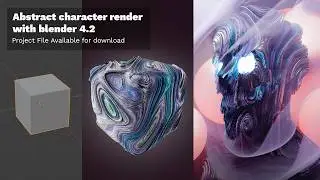 Abstract character render with blender 4.2
