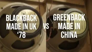 Blackback '78 vs Greenback Made in China | Them Bones Riff