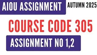 AIOU Code 305 Rural Development (دیہی ترقی) Solved Assignment No.1 & 2 | Autumn 2025 | HSSC Level