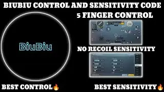 BIUBIU CONTROL AND SENSITIVITY CODE BGMI 5 FINGER LAYOUT STAR RAJ BGMI
