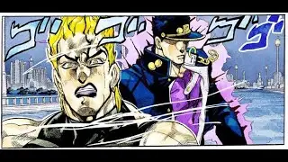 Jotaro vs Dio final (part 2) - manga version w/ anime voices (JJBA SC)