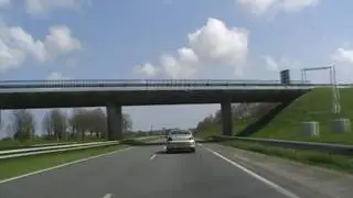 Driving On The N12 Between Kert&eacute;devant & Saint-Brieuc - Armor Airport, Brittany, France