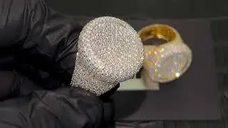 Large Bust Down Moissanite Championship Ring