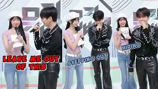 EUNCHAE doesn’t want to get involved in what with BAEKHYUN, ZHANG HAO & TAERAE are doing 🤔🐱