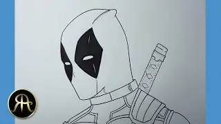 How to draw Deadpool | Step by step tutorial | Easy drawing