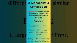 #Market Condition #Monopolistic Competition #Features #UGC #NET/JRF #Banking #Economics