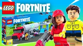 LEGO Fortnite Slurp Truck Showdown! | Fortnite Chapter 2 Season 7 LEGO Set | Custom Set!
