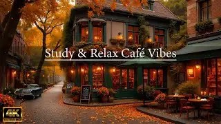 European Autumn Caf&eacute; in Prague 🌆 | Cozy Jazz Music & Warm Ambience