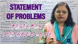 STATEMENT OF PROBLEMS//RESEARCH METHODOLOGY//MSC ZOOLOGY//SIMPLIFIED BY SEEMA MA'AM.