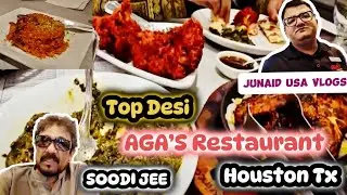 Top Desi Restaurant | Houston Texas | Birthday Vlog at Agas Restaurant