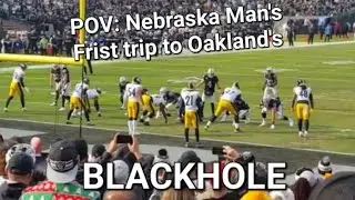 POV: Nebraska Man's first experience in Oakland's BLACKHOLE!! Steelers @ Raiders Dec.9 2018