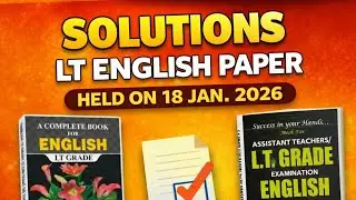 SOLUTIONS - LT ENGLISH EXAM PAPER (18 JANUARY, 2026)