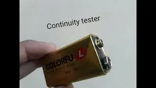 How to make a continuity tester at home  (diy)