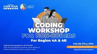 Code Your Future: 40-mins Coding Workshop for Non-Coders for Region 4A & 4B