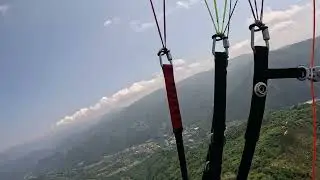 Paragliding near Lucca Italy - June 2025