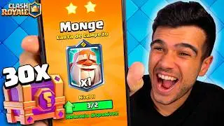 ABRI 30 NOVOS BAÚS DA SORTE e... TIVE MUITA SORTE!! Clash Royale