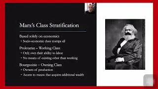 Marx's Class Stratification