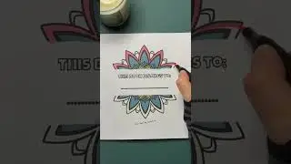 Mindful Mandala Coloring 🧘🏻&zwj;♀️| #ASMR #explore #coloringbook #mindfulness #foryou #markers