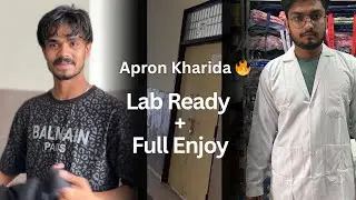 College Vlog 🏫 | Lab Apron Kharida + Doston ke Sath Chatori Masti 🍽️ // Day 62