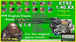 PW Engines Classic Pack V. 1.4 For ETS2 1.40.XX (Link and previus versions in the description)