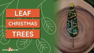 LEAF CHRISTMAS TREE Nature Craft